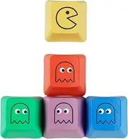 OEM Profile Pac-Man Five Dye PBT Key Caps - Custom Sublimation Keycaps for MX Mechanical Gaming Keyboard (5 Keys)