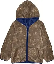 [Caihoyu] Boys Winter Coats Sherpa Lined Simple Baby Boy Clothes Toddler Girl Hoodie