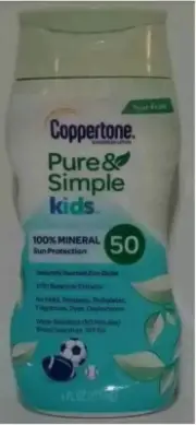 Coppertone Sunscreen Lotion Kids SPF 50 Tear Free Hypoallergenic 6 oz.