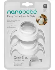[Nanobb] Silicone Bottle Handles 2-Pack in White