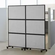 VEVOR Acoustic Room Divider Partition Panel Privacy Screen 2 Pack Light Gray