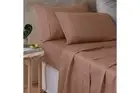 Vintage Design Homeware 100% Hemp Sheet Set (Hazelnut) - King