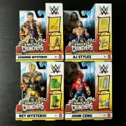 WWE Knuckle Crunchers Series 3 John Cena AJ Rey Mysterio Dominik FULL SET OF 4