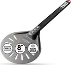8" Perforated Pizza Peel - Professional Aluminum Pizza Turning Peel - Long Ha...