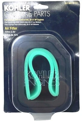 Genuine KOHLER 32 883 06-S1 Engine Air Filter With Pre-Cleaner Kit Courage PRO