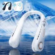 Portable Neck Fan 2500mAh Rechargeable Neck Air Conditioner Cooler 5 Modes tePMu