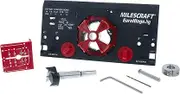 Milescraft 1342 Euro Hinge Jig – Concealed Hinge Jig, Drilling Guide, Drill Guide Jig for Framed and Frameless Cabinets. Metal Drill Guide Produces Perfect Hinge Holes. 35 mm Forstner Bit Included