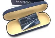 Marcolin Blue Clamshell Snap Glasses Eyeglass Hard Case