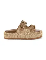 [SIREN] Aphrodite Woven Flatforms in Natural
