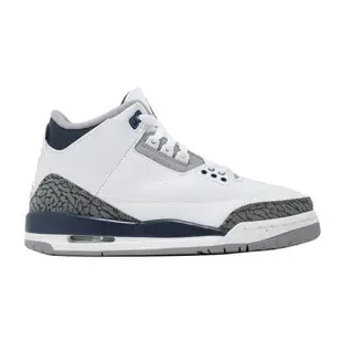 Nike 休閒鞋 Air Jordan 3 Retro GS 大童 女鞋 白 灰 午夜藍 三代 復刻 AJ3 DM0967-140