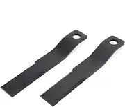 [WIKIBB] Brush Hog Cutter Cutting Blades Replacement for Skid Steer Brush Cutter Lawn Brush Mower Head Blade Rotary Cutter 2Pcs 8mm Thickness Spring Steel