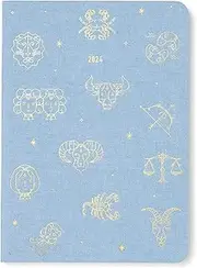 Letts of London Zodiac A6 Day to Page with Appointments 2024 Diary, Sky