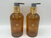 Molton Brown 2 x 300ml Mesmerising Oudh Accord & Gold Fine Liquid Hand Wash NEW