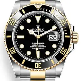 ROLEX 勞力士 126613LN 半金黑水鬼 潛水三百米 41mm