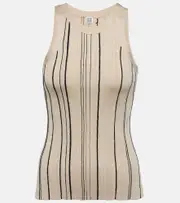 [Toteme] Toteme Striped jersey tank top AU 10 neutrals