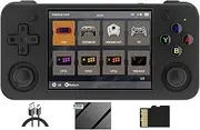 RG35XX H Handheld Game Console, 3.5'' IPS Screen Retro Video Games Console, Built-in 64G TF Card 5528 Games, Support 5G WiFi Bluetooth HDMI TV Output… (64G, Black)
