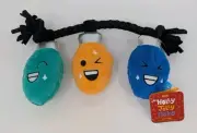 Bark Box Holly Jolly Gabe Dog Toy Crinkle Squeaker Octopus Xs/S NEW