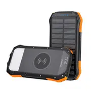 Choetech B659 10000mAh Solar Power Bank With Wireless+USB-A x 2 + LED Flashlight