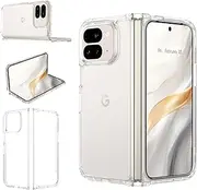 [BENTOBEN] for Google Pixel 9 Pro Fold Case, Ultra Clear Slim Flexible [Anti-Yellowing] Thin Fit Phone Cases, Crystal Back Shockproof Bumper Full Body Protective Cover for Pixel 9 Pro Fold (2024), Clear