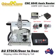 CNC 6040 4Axis Router 2200W CNC Engraving Cutting Mach3 USB Control Handwheel AU
