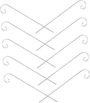 Yardenfun Shepherd Hooks for Garden 10 Pack Heavy Duty Outdoor Hooks Iron Rods for Bird Feeders Lanterns and Plant Baskets