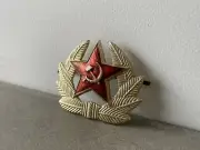 Vintage Soviet Army Cockade for Ushanka Hat // USSR Original Surplus Badge