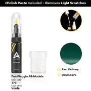 Touch Up Paint For Piaggio All Models 172 Verde With Polish Paste