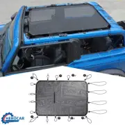 Mesh Bikini Roof Sunshade Top Sun Shade Mesh Cover for Ford Bronco 2021+ Black