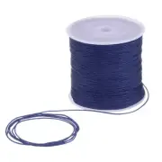 1mm Nylon Satin Cord 109 Yards Bracelet String Beading Thread, Navy Blue