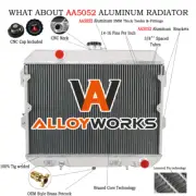 4Rows Core Aluminium Radiator 35/35mm For Nissan Datsun 280ZX L6 2.8L 1978-1984 (for: Nissan)
