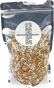 Sprinks All I Want For Holiday Sprinkles | Festive Candy Decorations for Cake Decorating Cupcakes Cookies Baking and Desserts | Zipped Lock Package | Ideal for Ice Cream Toppings Treats