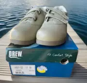 Drew Shoe Women's Paradise II Bone Calf Size 11 M Strap Hook and Loop 14521-32