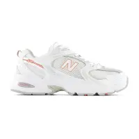 在飛比找momo購物網優惠-【NEW BALANCE】男鞋 女鞋 白橘色 530 復古 