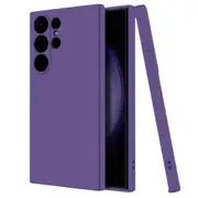 MCC For Samsung Galaxy S22 Ultra 5G Soft Liquid Silicone Shockproof Case Cover S908 [Dark Purple]