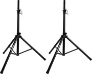 RECK Professional PA DJ 2 Tripod Speaker Stands,4-6Ft Adjustable Height, 35Mm Co