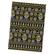 Richmond Tigers AFL Xmas Team Logo Wrapping Paper Giftwrap
