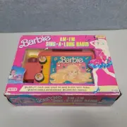 Barbie AM FM Sing A Long Radio With Microphone Vintage 1989