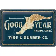 Nostalgic-Art 20x30cm Sign Goodyear Wing Foot Long Medium Home/Office Decor