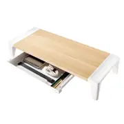 mbeat ACA-MSTD-02OAK activiva Eroglife Monitor Stand Riser with Storage Drawer Ergonomic Design