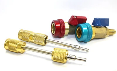 Air Conditioner HVAC AC R134A R12 Valve Core High Low Quick Remover Installer