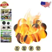 Durable Fireproof Ceramic Fire Balls - 15 Pack for Enhanced Flame Performance