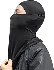 shpuuyy Breathable Face Cover,Windproof Motorcycle Face Shield - Hot Weather Gear, Sun Protection Accessories for Cycling Black