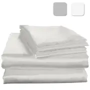 Hotel Quality Silk Satin Bed Sheet Set Luxury Soft Comfortable QUEEN KING SIZE