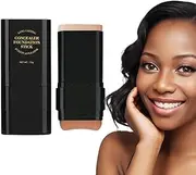 Foundation Stick - Concealer Foundation Stick | 15g Moisturizing Foundation for Women | Light Foundation Brightens Skin Tone | Double-Head Concealer Cream | Long-Lasting Facial Primer for Girls