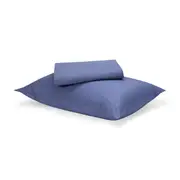 180 Thread Count Sheet Set - Single Bed, Mid Blue