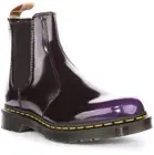 Dr Martens Vegan 2976 Chels Unisex Lace Up Ankle Boots in Black Purple UK 4 - 7
