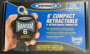 Werner 6ft Self Retractable Compact Bantam Web Lifeline #R430006-SR, Steel Rebar