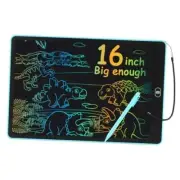 ch LCD Writing Tablet for Kids Adults,Colorful Drawing Pad Doodle 16 in Blue