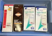 Adams 2-Part Carbonless Sales Order Book + Mead Rent / Money Receipt 2-pcs Each