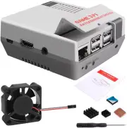 Case for Raspberry Pi 3B+, Case with Fan for Raspberry Pi, Retro Gaming Nes3Pi C